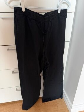 H&M Black Wide Leg Drawstring Pants